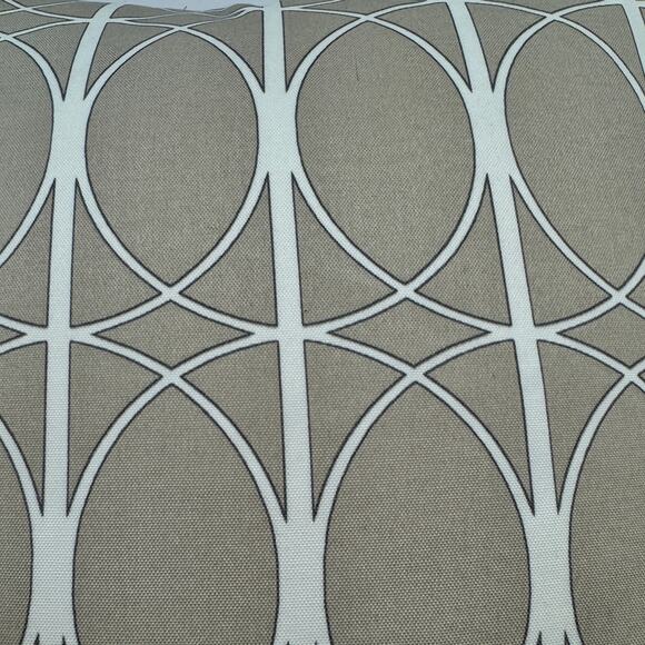 Geo Print Custom Made Outdoor Sunbrella Fabric Neutral Throw Decorative Pillow - Picture 8 of 8